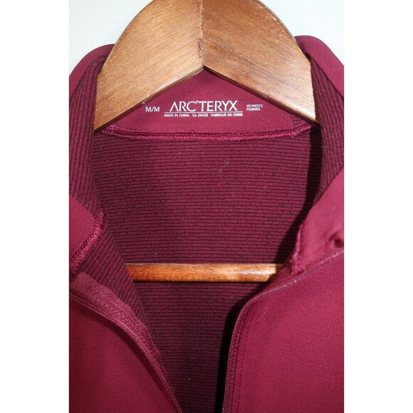 Arcteryx Base Layer Top Ski Snow Rho Winter Maroon & Red Kyanite Size Medium - Picture 5 of 9